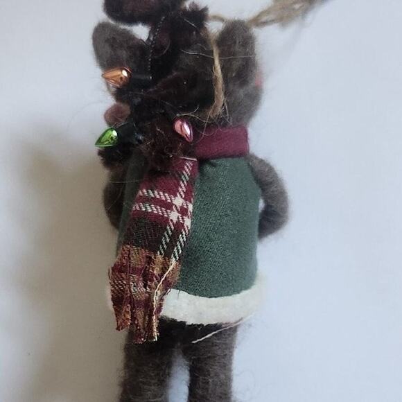 Anthropologie Christmas mouse felt with star - Picture 3 of 5